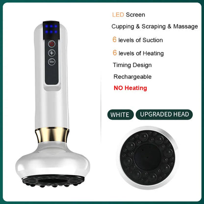 Electric Vacuum Skin Cupping Therapy Set Heating Suction Cups Body Blood Scraping Guasha Massager Cup Beauty Health